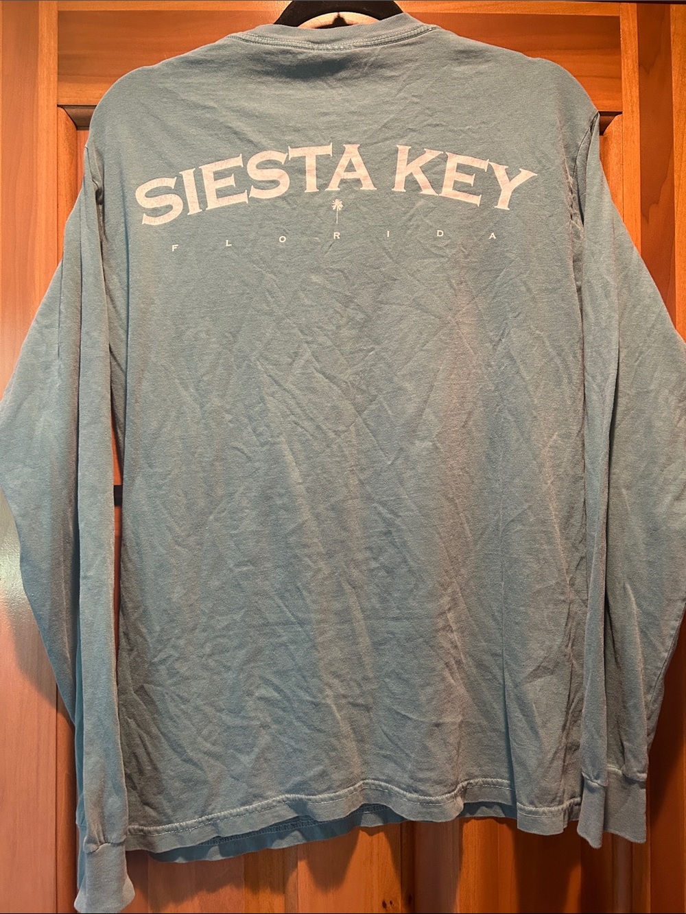 Siesta Key Comfort Colors Cotton Long-Sleeve Crewneck Shirt